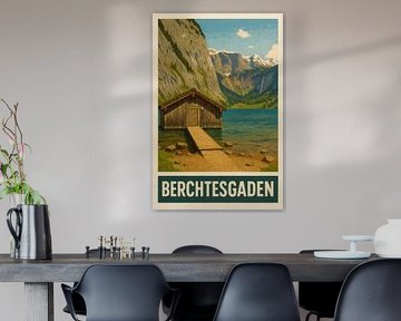 Berchtesgaden – Hangar à bateaux au bord d'un lac tranquille