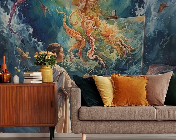 Example of the artwork in a room