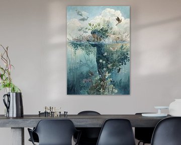 Sérénité submergée sur anl art