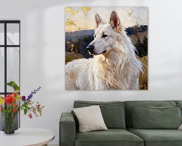 White Swiss Shepherd dog