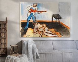 Example of the artwork in a room
