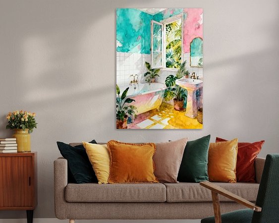 Example of the artwork in a room