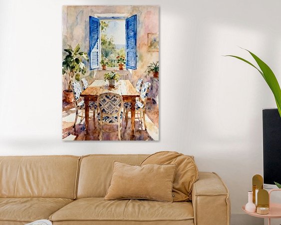 Example of the artwork in a room