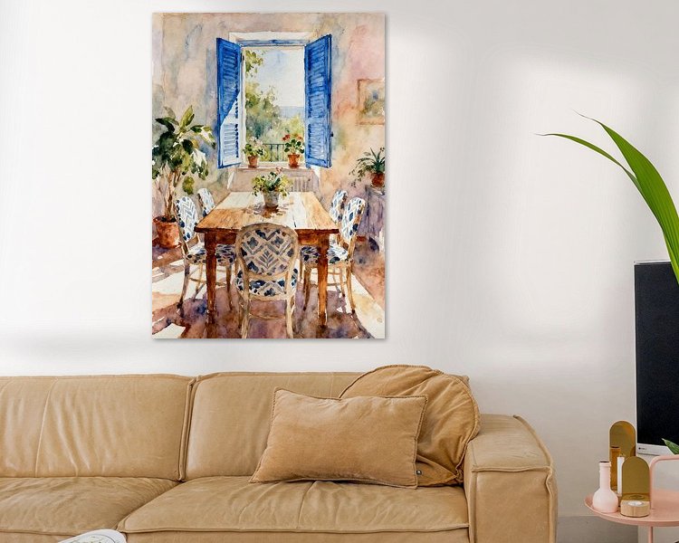 Example of the artwork in a room