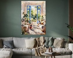 Example of the artwork in a room