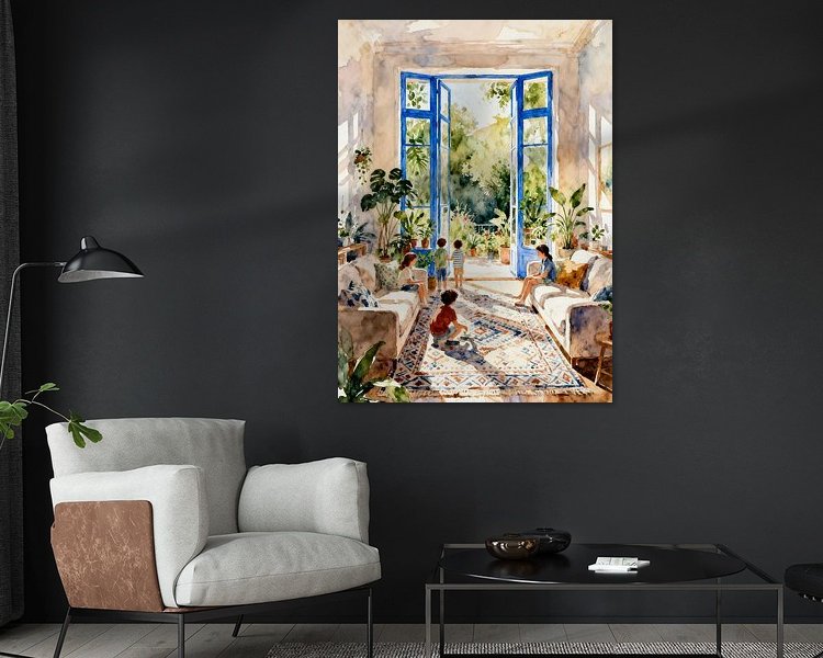Example of the artwork in a room