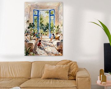 Von Henri Matisse inspiriertes Familienwohnzimmer von Muhammad Ardian