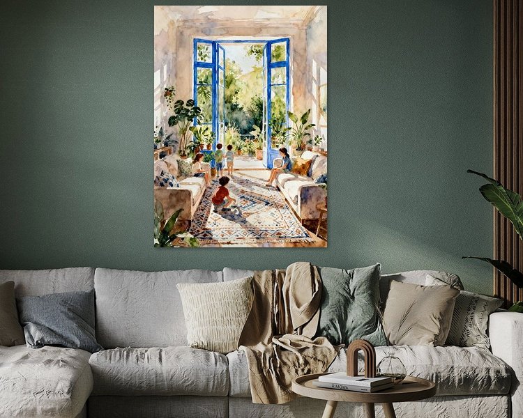 Example of the artwork in a room