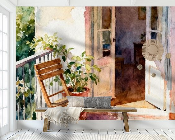 Example of the artwork in a room