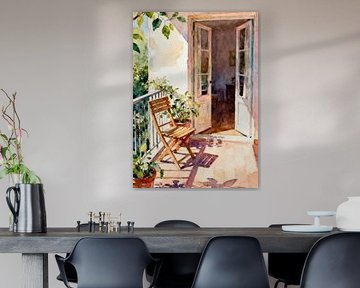 Von Henri Matisse inspirierte Vordere Terrasse von Muhammad Ardian