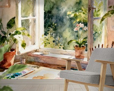 Example of the artwork in a room