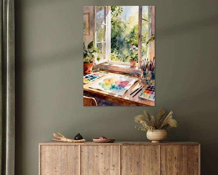 Example of the artwork in a room