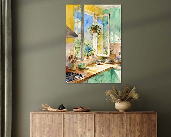 Example of the artwork in a room