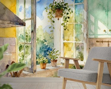 Example of the artwork in a room