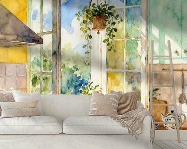 Example of the artwork in a room