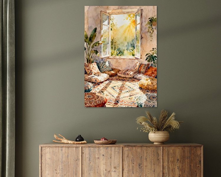 Example of the artwork in a room