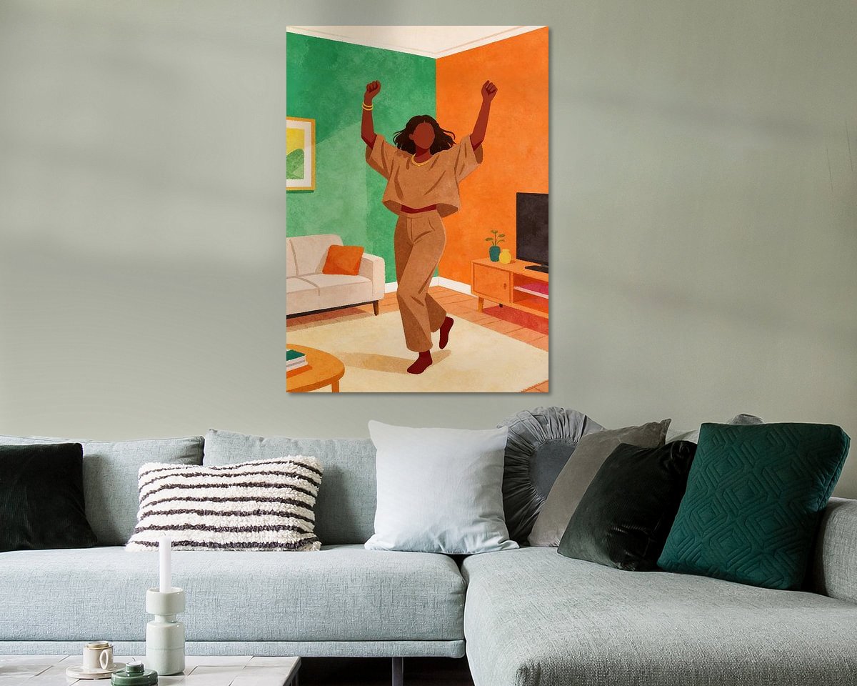 Example of the artwork in a room