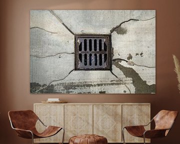 Afvoerput bij tankstation