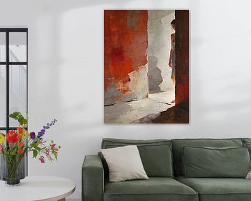 Der Raum dazwischen – Zeitgenössische figurative Ölmalerei von Mellow Art