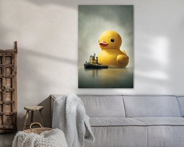 Die riesige Badeente im stillen Hafen von Tarik Natur Studio