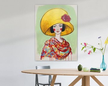 Goldener Hut von Ingrid van der Meer