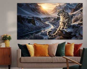 Schneeleopard von Preet Lambon