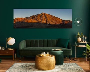 Quand le matin touche le volcan