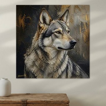 Saarloos wolfhound by Johannas Art Creations