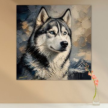 Siberian Husky von Johannas Art Creations