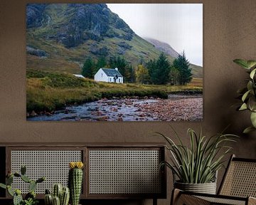 Wee White House in autumn colours, Glencoe