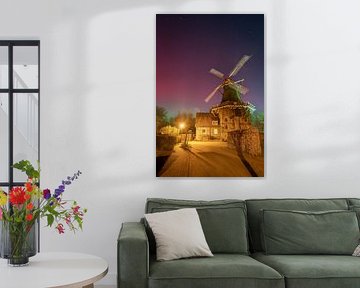 The name says it all: Aurora windmill under the northern lights