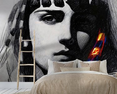 Example of the artwork in a room