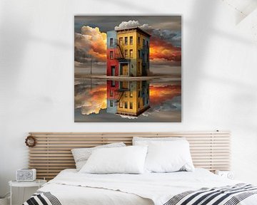 Das Haus zwischen Himmel und Spiegel von Tarik Natur Studio