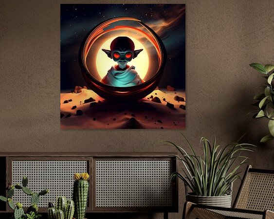 Example of the artwork in a room