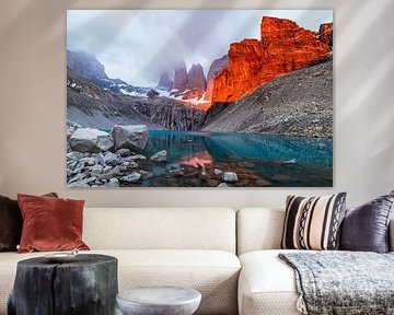 Torres del Paine at sunrise