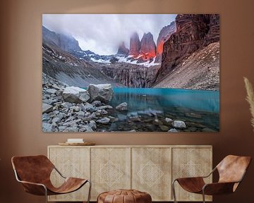 Torres del Paine at sunrise