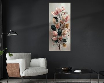 Pink Leaves | Beautiful Botanicals for Your Home by ARTEO Paintings