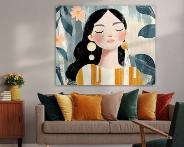 Rustige Vrouw | Vrouw Oorbellen van Zen en Meer