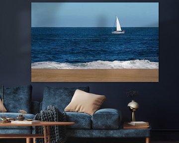 Voilier sur la côte portugaise sur Lensw0rld