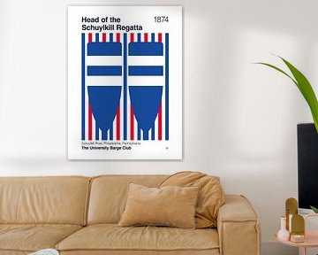 1874 Chef de la régate Schuylkill sur Chungkong Art