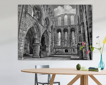 Interior of part of the ruins of the historic priory by Patricia Hofmeester