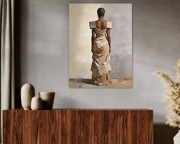 Stillstehen – Zeitgenössische figurative Ölmalerei von Mellow Art