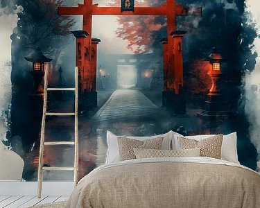 Example of the artwork in a room