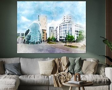 Eindhoven, Lichtturm und De Blob von Danny de Klerk