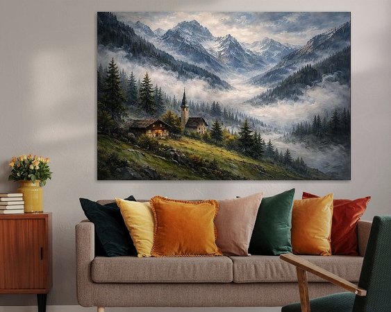 Example of the artwork in a room