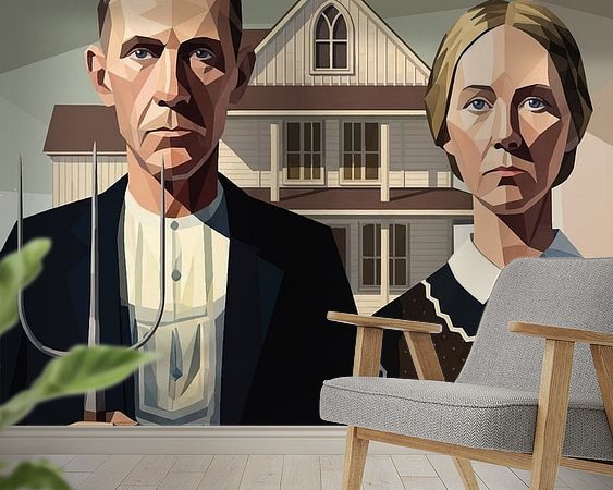 Example of the artwork in a room