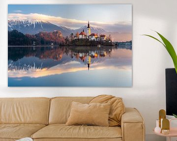 Sunrise at Lake Bled