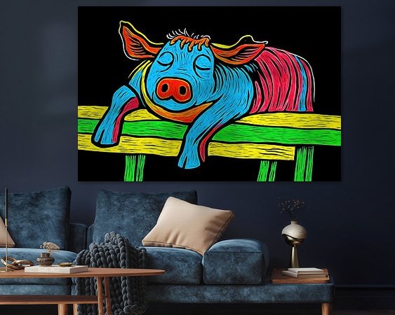 Example of the artwork in a room