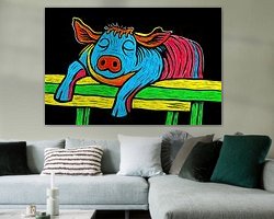 Example of the artwork in a room