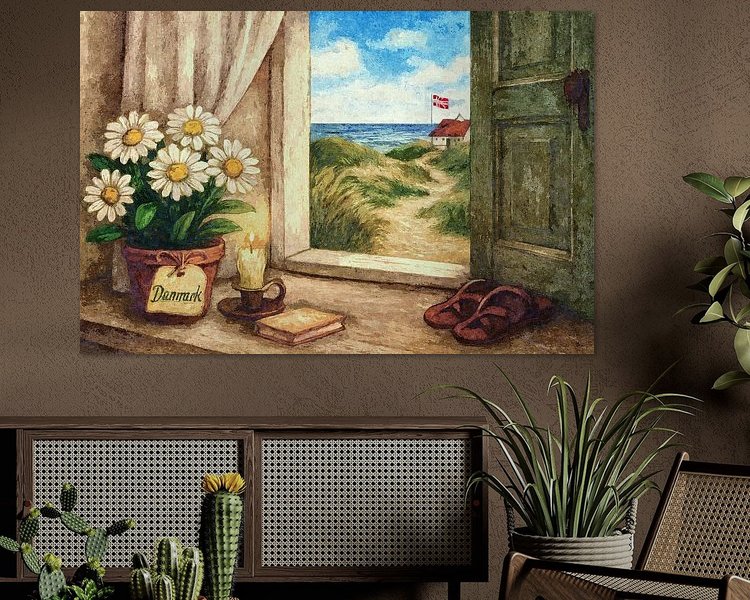 Example of the artwork in a room